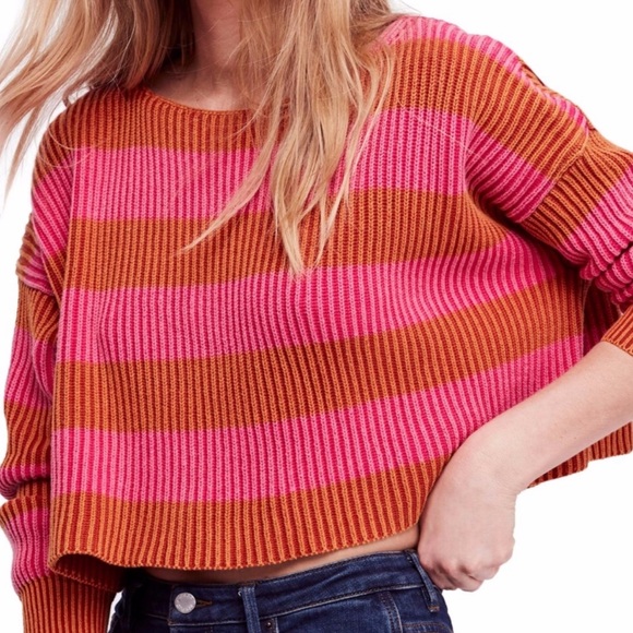 Free People Sweaters - Free People Just My Stripe Sweater